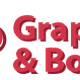 Logo van "Grapes & Bottles" met een afbeelding van druiven in rood.