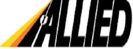 Logo with bold "ALLIED" text and a road motif on the left with black, orange, and yellow colors.