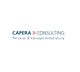 Logo von Capera Consulting: Personal- & Managementberatung in blauem und rotem Text auf weißem Hintergrund.