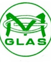Grünes Glas-Logo mit Buchstaben "G" und "L" im Kreis auf weißem Hintergrund.