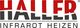 Haller-Logo mit Schriftzug „Infrarot Heizen“ darunter.