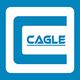 Blue and white logo with a large "C" and the word "Cagle" in the center.