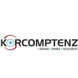 Korcomptenz logo with the text: "Engage Enable Accelerate" underneath.