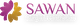 Logo for Sawan Surgical Aesthetics with a stylized silhouette in purple and gold.