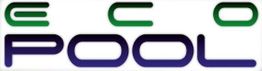 Texto "Eco Pool" em duas cores: verde e azul.