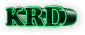 Grüner 3D-Schriftzug "KRD" auf weißem Hintergrund.