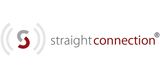 "Logo von Straight Connection: Graues und rotes 'S' mit Kreisen, daneben der Schriftzug."