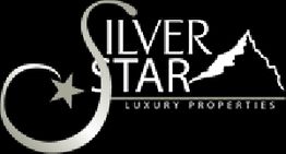 "Silver Star Luxury Properties logo with a curved silver star and mountain graphic."