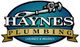 Haynes Plumbing logo with wrench graphic, labeled "Licensed & Insured."