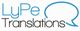 Logo mit Text "LyPe Translations" und einer stilisierten blauen Sprechblase rechts.