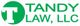 Logo for Tandy Law, LLC in green with a large "T" inside a green circle.