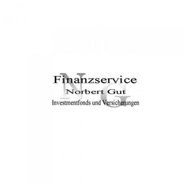 Logo mit Text: "Finanzservice Norbert Gut. Investmentfonds und Versicherungen."