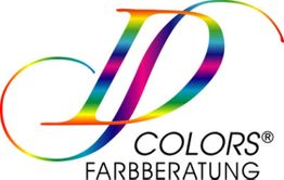 Buntes Logo mit geschwungenem "D" und Text "Colors Farbberatung".