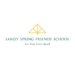 Sandy Spring Friends School logo with a yellow triangular symbol above the text.