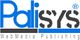 Logo von Palisys WebMedia Publishing mit blauem und schwarzem Schriftzug.