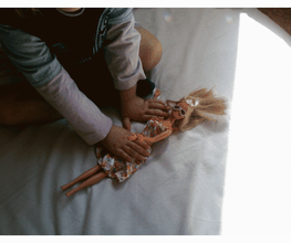 Der Shiatsu Nachwuchs probt schon mal mit der Puppe