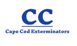 Logo with blue letters "CC" and text "Cape Cod Exterminators" below.