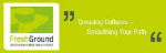 Logo mit dem Text: "Breaking Culture – Smoothing Your Path" auf grüner Hintergrund.