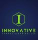Green "I" logo for Innovative Carpet Cleaning, LLC on a dark blue background.