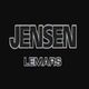 "Black background with bold text 'JENSEN' above smaller text 'LEMARS' in white."