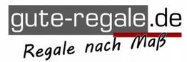 Logo mit Text: "gute-regale.de - Regale nach Maß".