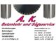 A. K. Betonbohr- und Sägeservice: Kernbohrungen, Betonsägen. Kontaktdaten links.