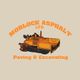 Orange construction vehicle logo for Morlock Asphalt Ltd. with "Paving & Excavating" text.