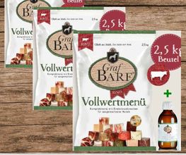 Graf Barf Vollwertmenü Rind Testpaket 1 jetzt 15 % sparen