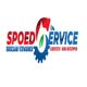 Logo van Spoedservice met tekst: Duurzaam Verwarmen, Lekdetectie, Rioleren Ontstoppen.