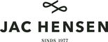 Logo van Jac Hensen met symbool en "Sinds 1977" slogan.