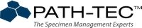Logo of Path-Tec, featuring blue shapes and the tagline "The Specimen Management Experts."
