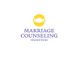 Marriage Counseling Houston logo with a yellow abstract symbol above the text.