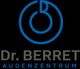 Logo mit Schriftzug "Dr. BERRET AUGENZENTRUM" in Blau und Grau.