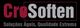 Logotipo da CroSoften, incluindo o slogan "Soluções Ágeis, Qualidade Extrema".