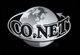 Logo: Grau-schwarzer Globus mit "CO.NET"-Schriftzug und einem Pfeil drumherum auf schwarzem Hintergrund.
