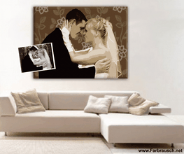 Portrait vom Foto im Pop-Art Stil