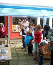 Wachsmobil on Tour bei Montessori-Fest