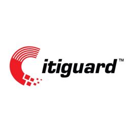 Red and black "itiguard" logo with a stylized arc and pixel design on the left.