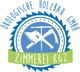 Logo mit Text "Ökologische Holzbau GmbH, Zimmerei 862", zeigt Axt und Hobel gekreuzt.