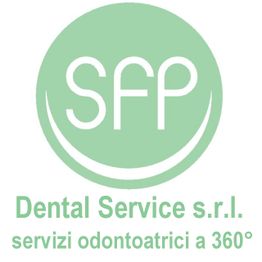 Logo verde di Dental Service S.r.l. con scritta "servizi odontoiatrici a 360°".