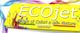 Immagine di colore giallo con la scritta "ECOjet" e il testo "Fedele ai Colori e alla Natura".