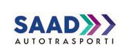 Logo "SAAD Autotrasporti" con due frecce colorate a destra.