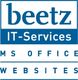 Logo von beetz IT-Services mit den Schlagworten: IT-Services, MS Office, Websites.