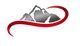 Grey mountain logo with a red swoosh in the foreground.
