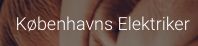Teksten "Københavns Elektriker" på en brun baggrund.