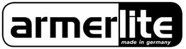Logo: "armerlite" mit Schriftzug "made in germany", in Schwarz-Weiß gehalten.