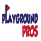 Text "Playground Pros" with a red triangle above the "P" in "Playground."