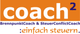 Logo mit Text: "coach² BrennpunktCoach & SteuerConflictCoach :einfach steuern."