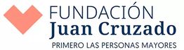 Logotipo de Fundación Juan Cruzado con corazón naranja y texto "PRIMERO LAS PERSONAS MAYORES".