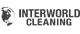 Interworld Cleaning logo with a globe design and bold text.